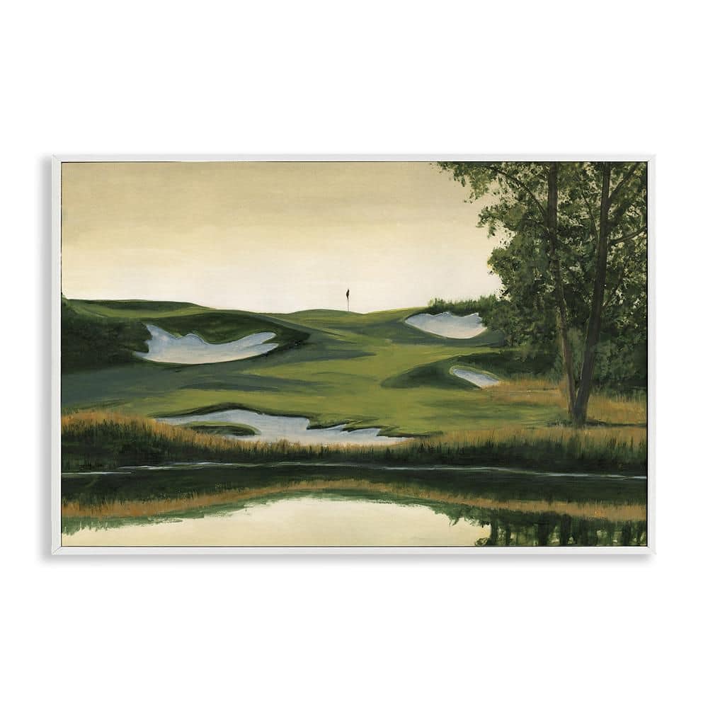 Golf Course Terrain by Michael Willett 1 Piece White Framed Nature Giclee Art Print 12 in. x 18 in. price history on PriceWatchPro