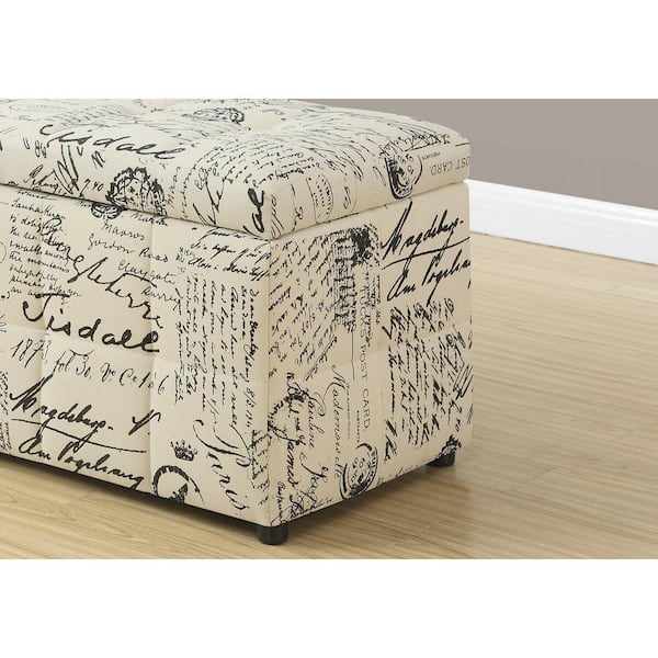 Designer France Paris SINGLE SEAT stool Fabric FOLDING OTTOMAN Storeage box 