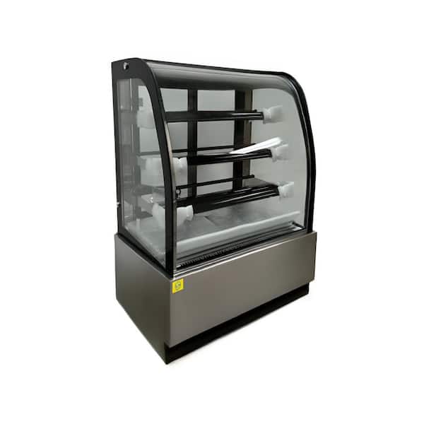 36 in. W 12.3 Cu. ft. Commercial NSF Refrigerated bakery refrigerator case EL3C in Black