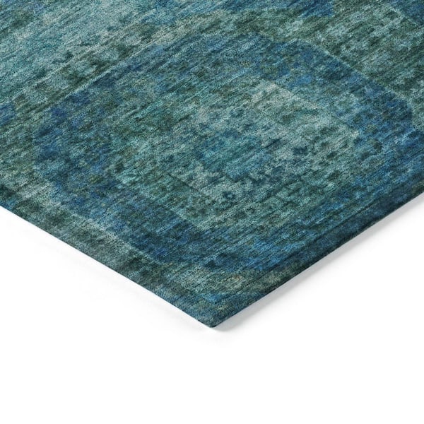 Chantille Machine Washable Indoor/Outdoor Abstract ACN1944 Blue 9 ft. x 12 ft. Area Rug