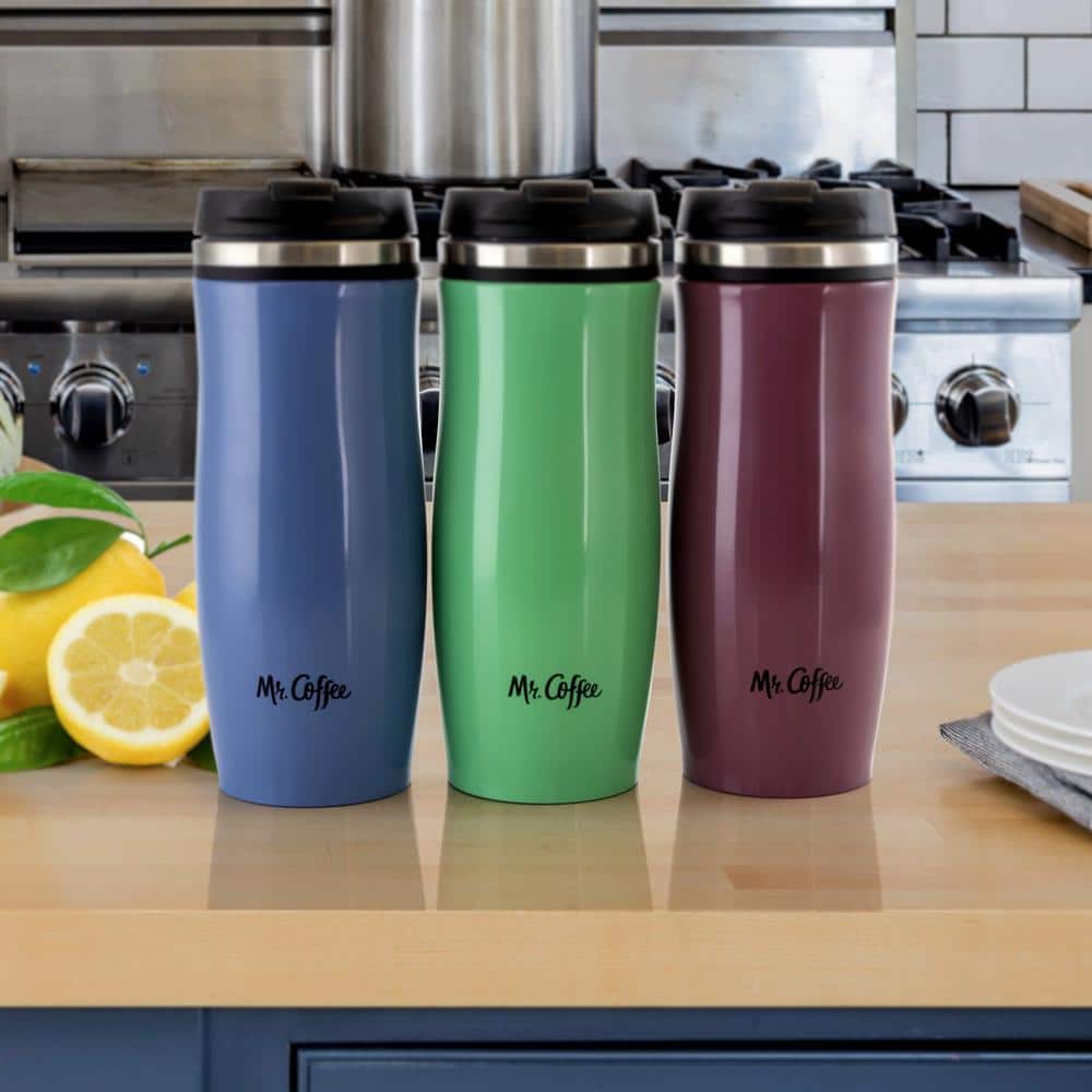 12.5 oz Blue Stainless Steel Insulated Travel Tumbler Set