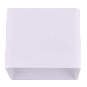 2-Piece Pack 1-Light White LED Wall Sconce