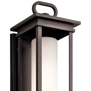 South Hope 2-Light Rubbed Bronze Outdoor Hardwired Wall Lantern Sconce with No Bulbs Included (1-Pack)