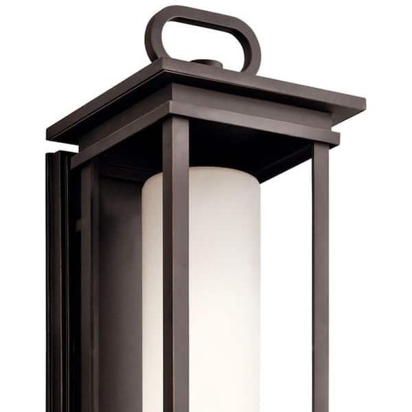 South Hope 2-Light Rubbed Bronze Outdoor Hardwired Wall Lantern Sconce with No Bulbs Included (1-Pack)
