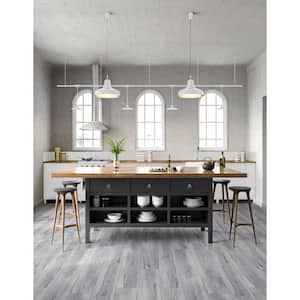White Sand Hickory 12 MIL x 7 in. W x 48 in. L Click Lock Waterproof Luxury Vinyl Plank Flooring (19 sq. ft./case)