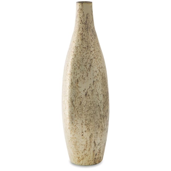 Signature DESIGN BY ASHLEY Plawite 21.13 in. Silver Glass Bud Decorative Vase