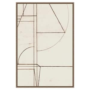 "Minmod No2" by Dan Hobday 1-Piece Floater Frame Giclee Abstract Canvas Art Print 33 in. x 23 in.