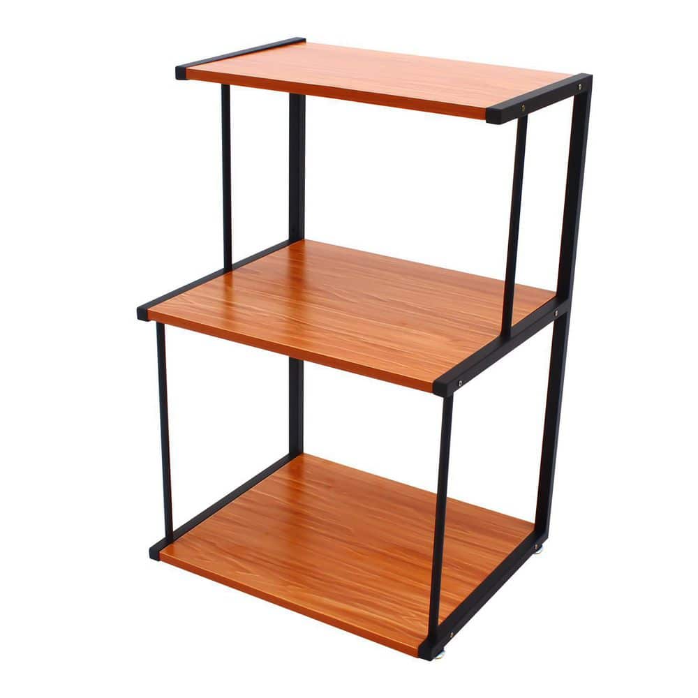 PC/タブレット PC周辺機器 YIYIBYUS 3-Shelf Steel Frame Wood 4-Wheeled Printer Stand Cart in Rustic  Brown CS-WMT2718-070 - The Home Depot