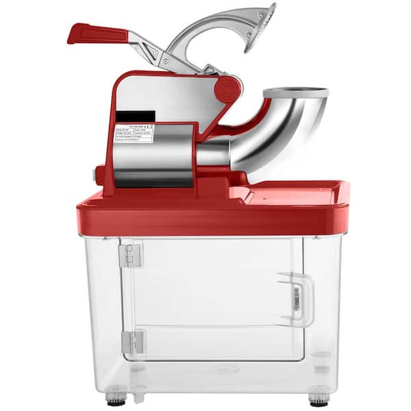 110 V Commercial Ice Crusher 440 lbs. /H, 1150 oz. in Red ETL Approved 300 W Electric Snow Cone Machine with Dual Blades