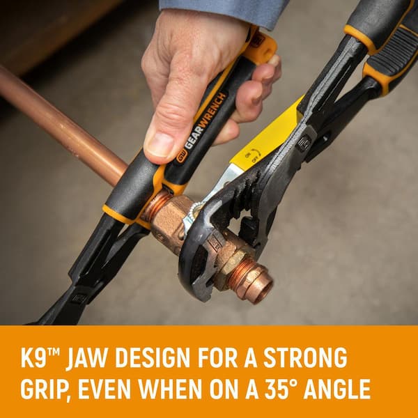 Pitbull K9 Straight Jaw Dual Material Tongue and Groove Pliers Set (3-Piece)