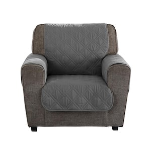 Gemma Gray Polyester Waterproof Chair Furniture Protector Slipcover