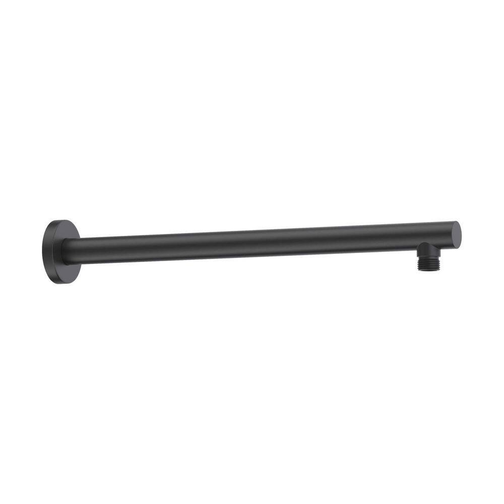 16 in. Wall Mounted Stainless Steel Shower Arm in Matte Black (1-Pack) price history on PriceWatchPro