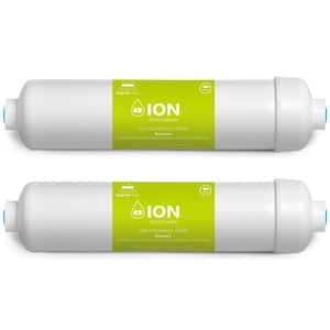 2 Pack Deionization Water Filter Replacement - DI Water Purifier - 10 inch - Under Sink and RO System