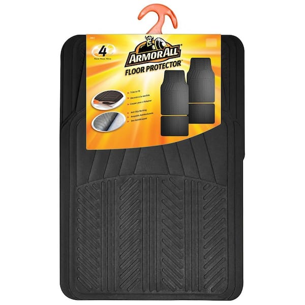 Armor All Black Rubber Floor Mat (4-Piece)