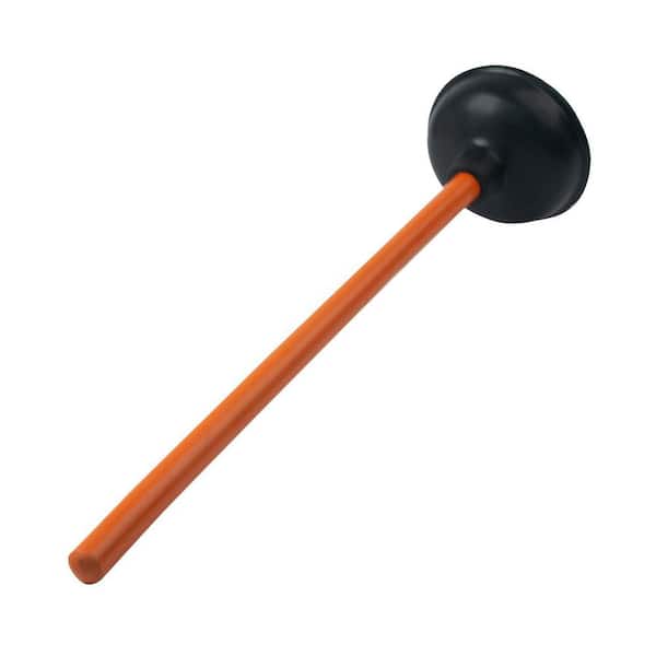 SUPPLYGIANT Sink Plunger - Heavy Duty Rubber Plunger for Bathroom - Small  Plunger for Sink with 9” Wooden Handle to Fix Clogged Basins and Tubs