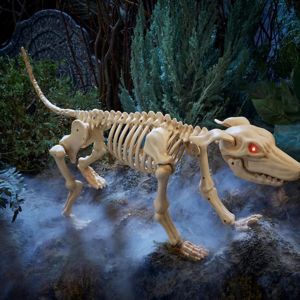 Halloween Classics Animated LED Skeleton Dog