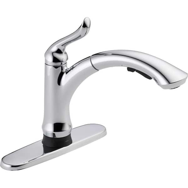 Delta Linden Single-Handle Pull-Out Sprayer Kitchen Faucet With Touch2O Technology In Chrome