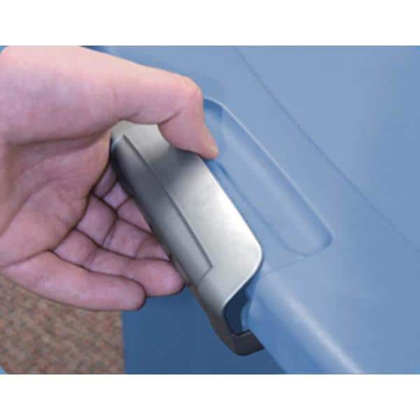 Tote Storage Box Set of 4 Wheeled Latch Large Container 45 Gallon Heavy Duty NEW