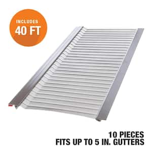 4 ft. L x 5.5 in. W Stainless Steel Micro-Mesh Gutter Guard (40 ft. Kit - Nominal)