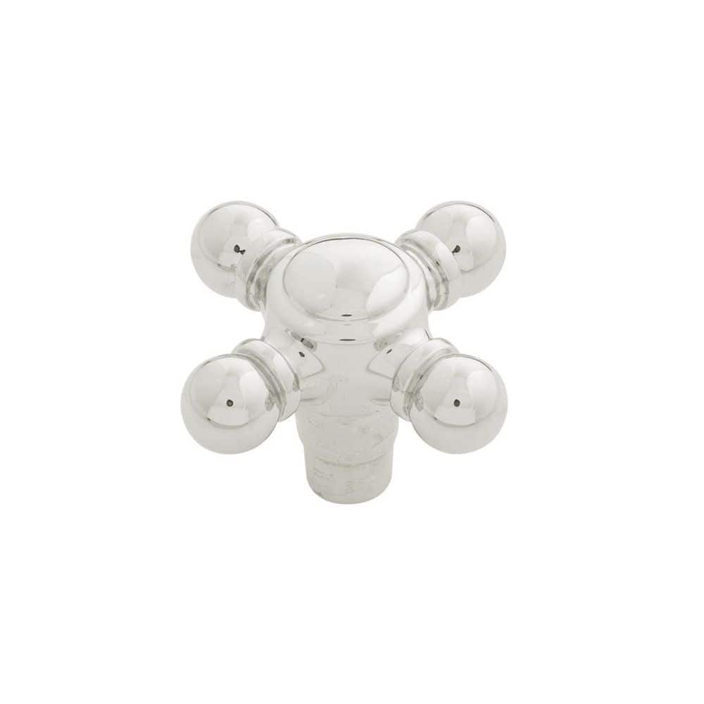 Fuller Collection Knob 1-11/16 Inch x 1-11/16 Inch Polished Nickel Finish Geometric Cabinet Knob price history on PriceWatchPro