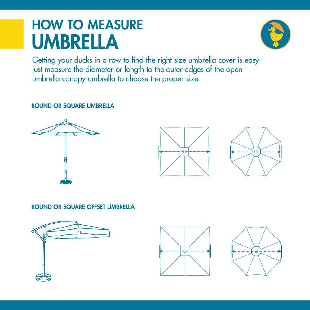 Essential Water-Resistant 9 Foot Brown Patio Umbrella Cover