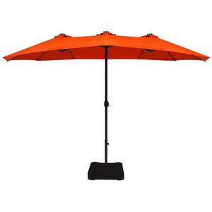 orange outdoor patio umbrella