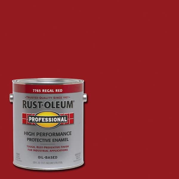Rust-Oleum Professional 1 gal. High Performance Protective Enamel Gloss Regal Red Oil-Based Interior/Exterior Industrial Paint (2-Pack)