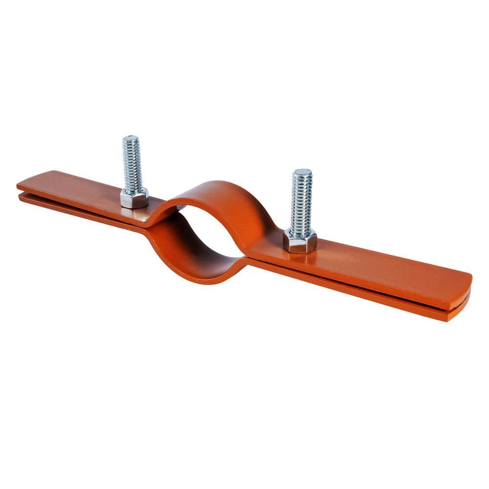 PLUMBFLEX 1 in. Riser Clamp in Copper Epoxy Coated Steel 01CLRSEC - The ...