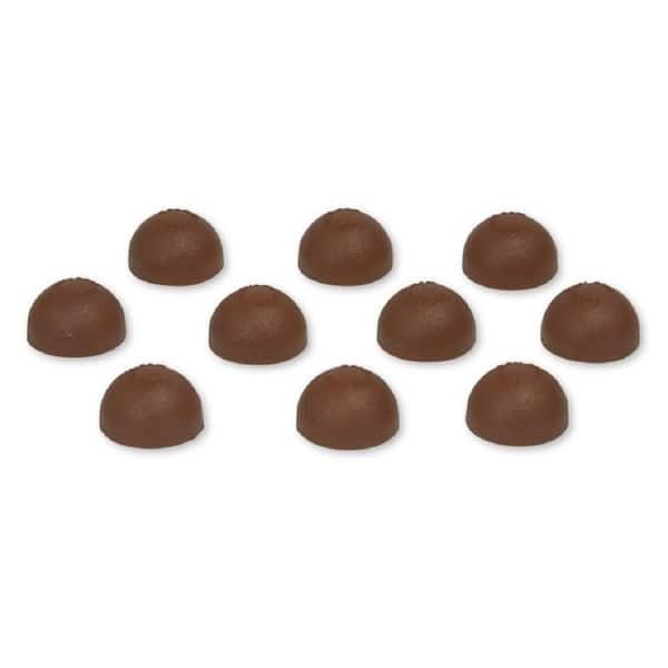 Feeney 7/16 in. Plastic Brown Dome End Cap for Cable Railing System (10-Pack)