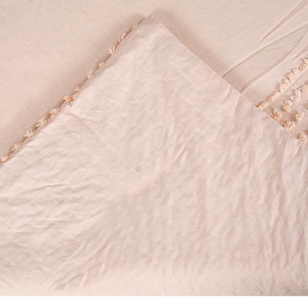 Better Trends Olivia Comforter 3-Pece Peach Full/Queen 100% Cotton
