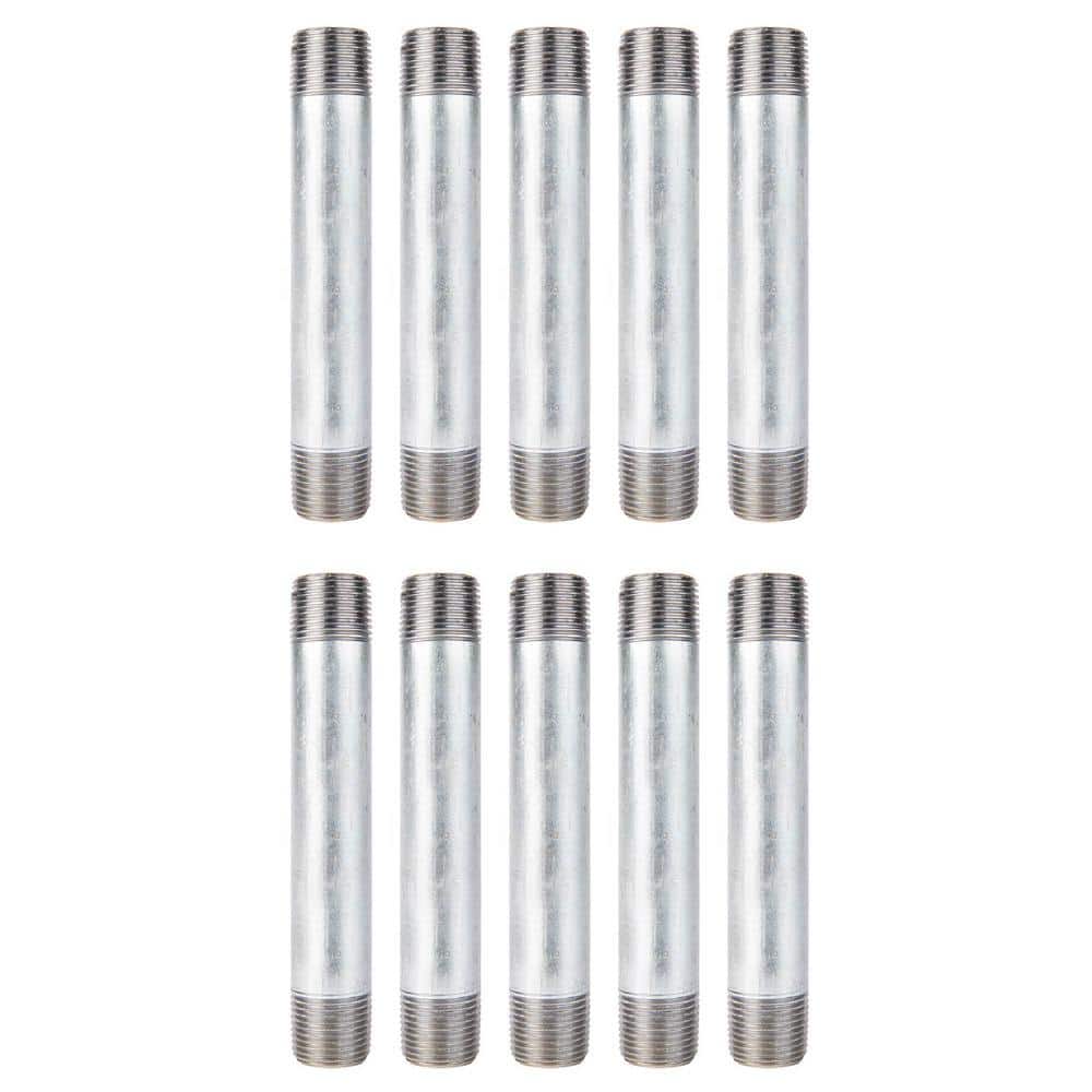 1/2 in. x 5 in. Galvanized Steel Nipple (10-Pack) price history on PriceWatchPro