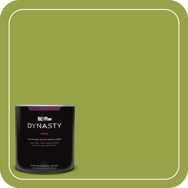 BEHR DYNASTY 1 qt. #P360-6 Fresh Apple Eggshell Enamel Interior Stain-Blocking Paint and Primer