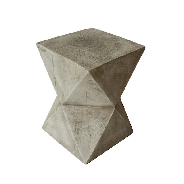 Noble House Bryleigh Light Gray Lightweight Concrete Accent Table