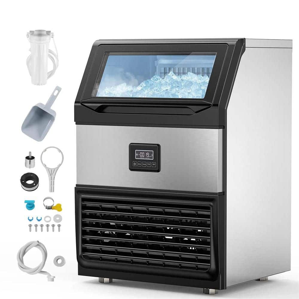 24 in. 440 lb. 450W 115V Air Cooled Ice Machine Maker Under Counter