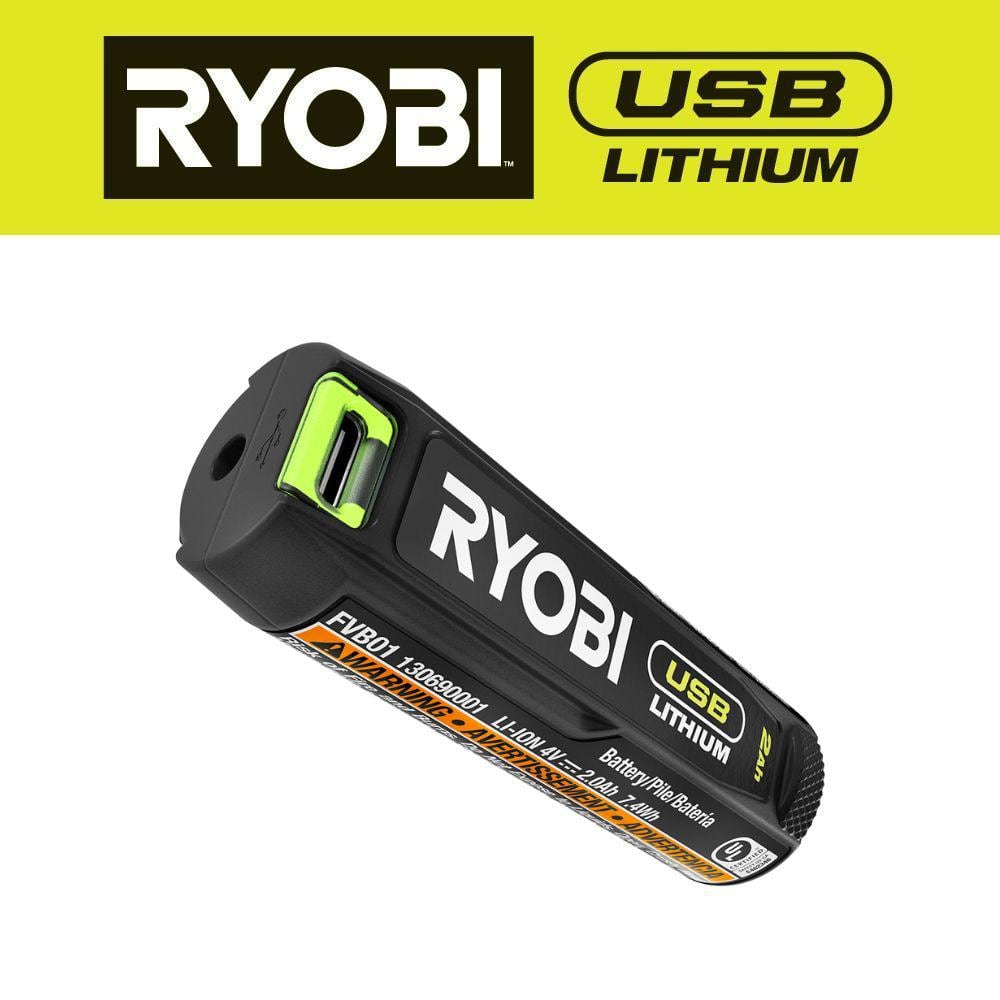 RYOBI USB Lithium  Ah Lithium-ion Rechargeable Battery FVB01 - The Home  Depot