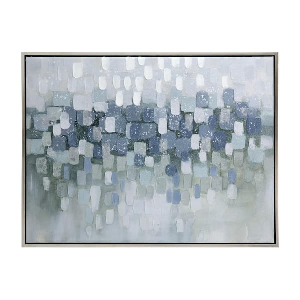 A & B Home 1 Piece Framed Abstract Art Print 35.4 in. x 47.2 in.