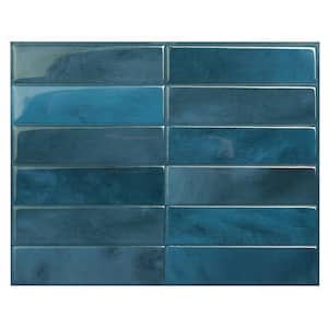 Morocco Agadir Blue 11.43 in. x 9 in. Vinyl Peel and Stick Tile (2.84 sq. ft./4-Pack)