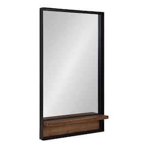 Owing 20.00 in. W x 34.00 in. H Rectangle Metal Rustic Brown Framed Modern Functional Mirror