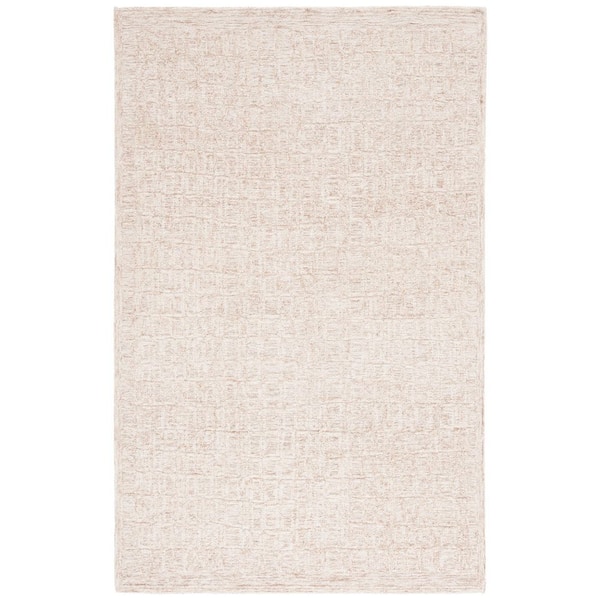 SAFAVIEH Pine 8 ft. x 10 ft. Light Brown/Ivory Abstract Geometric Area Rug
