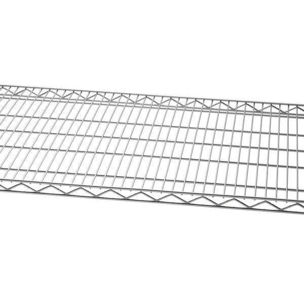 thumbnail interactive-video image 1 of Zoro Select 5Gru7 36x18 Inch Chrome Wire Shelf – Heavy-Duty Steel Storage Shelving 1 of 4