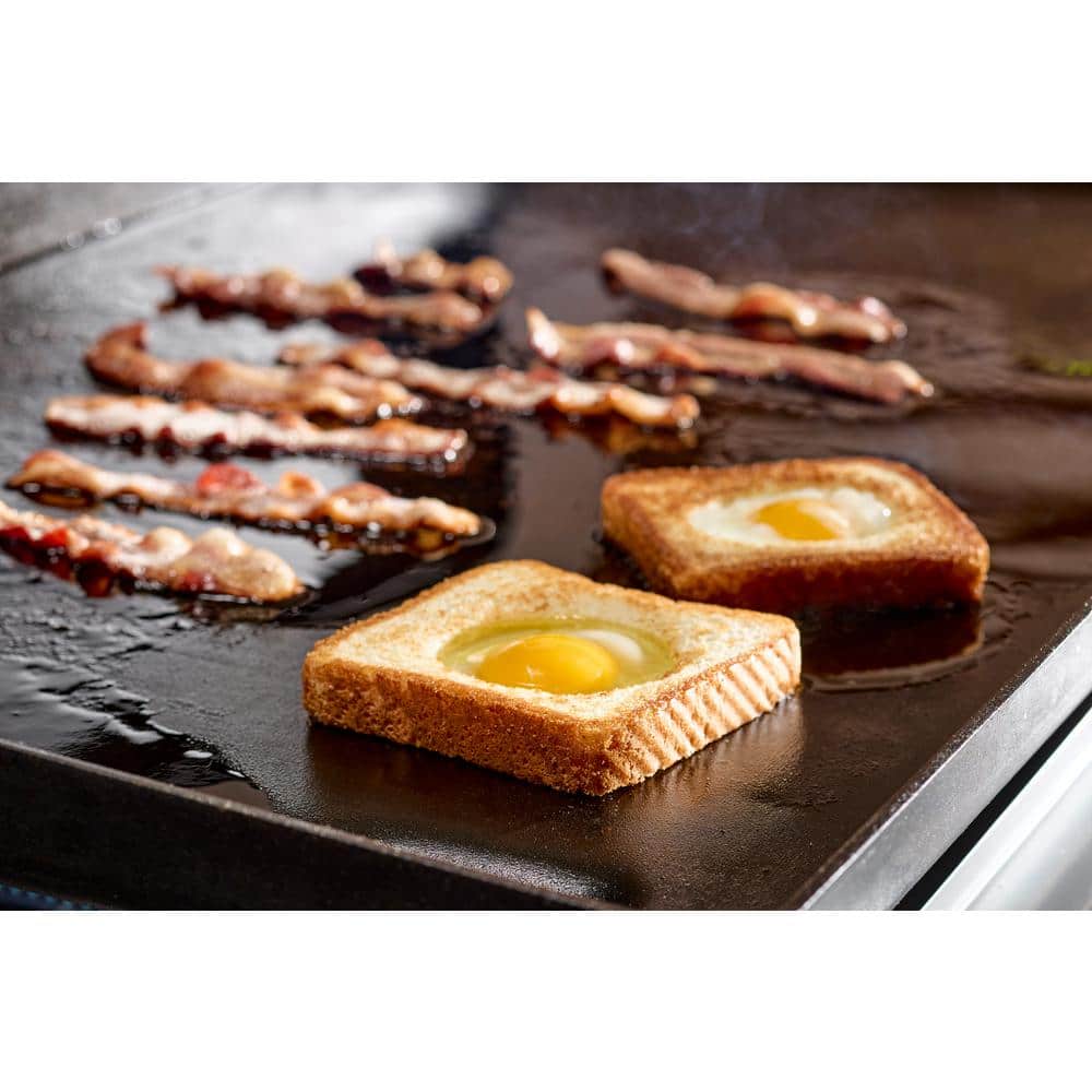 Weber 36-Inch Black Propane Gas Griddle with Side Tables