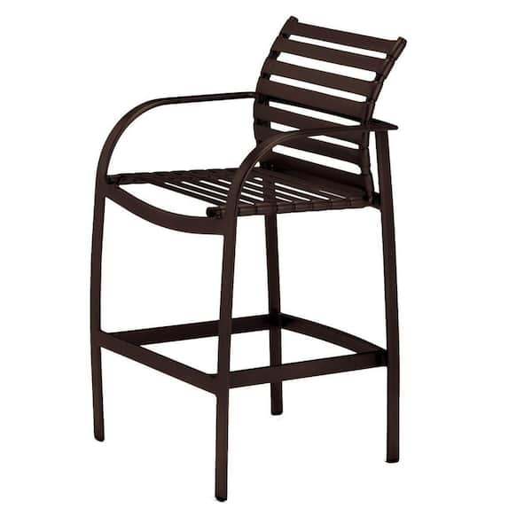 Tradewinds Scandia Java Commercial Strap Patio Bar Stool