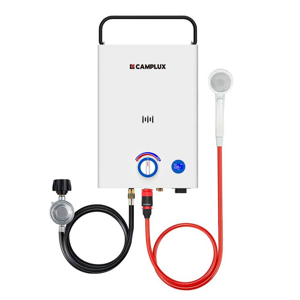 CAMPLUX 68,000 BTU 2.64 GPM Outdoor Portable Propane Tankless Water