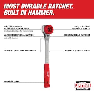 Linemans High Leverage Ratcheting Wrench