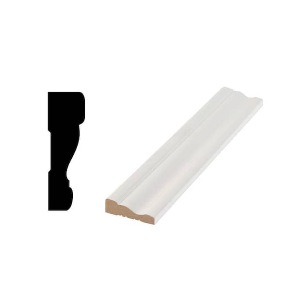 Woodgrain Millwork WM 200 - 19/32 in. x 2-1/4 in. Primed MDF Door and Window Casing Molding