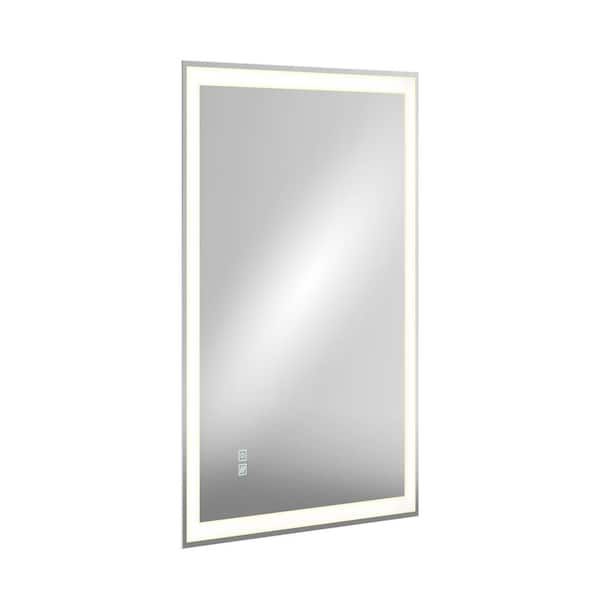 Artika Sofia 23 in. W x 31.5 in. H Rectangular Defog 3 CCT Frameless Integrated LED Wall Bathroom Vanity Mirror
