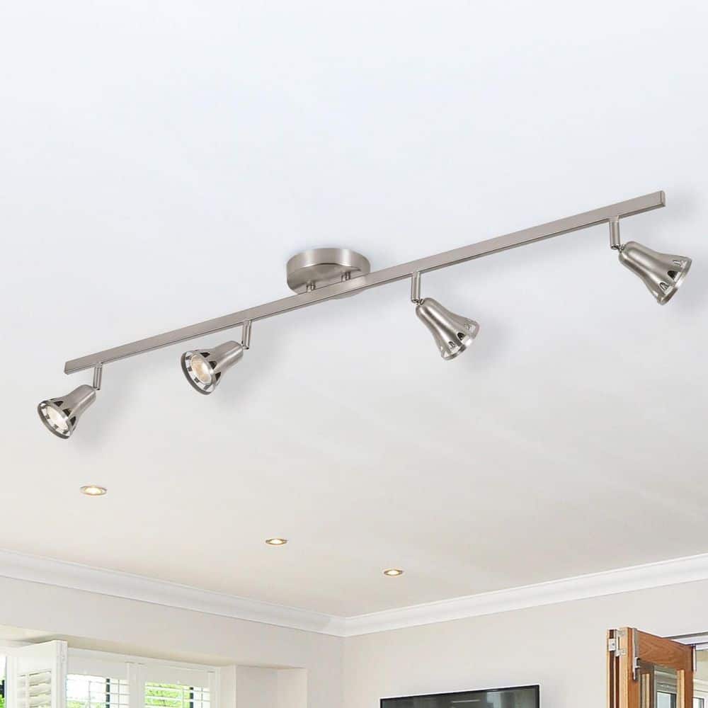 Renew 3.25 ft. 4-Light Brushed Nickel Track Light Fixture with Adjustable Heads price history on PriceWatchPro