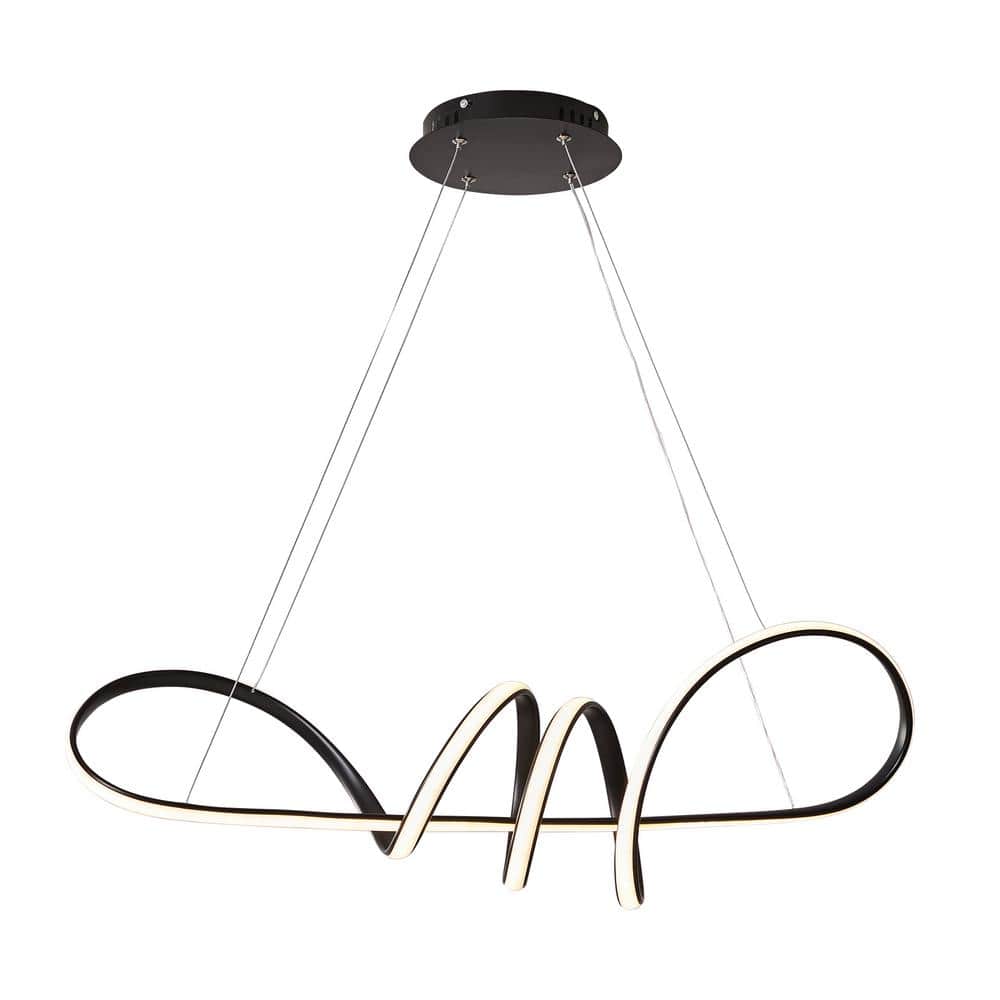 RRTYO Aasim 1Light Geometric Irregular Linear Dimmable Kitchen Island