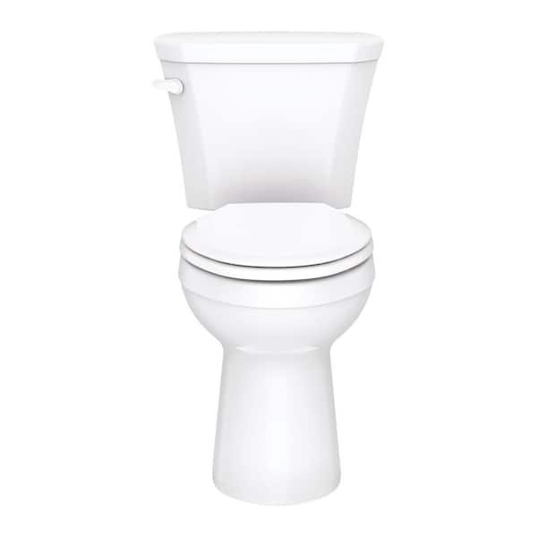 Gerber Viper 2-Piece 1.28 GPF Single Flush ADA Elongated Toilet in White with Slow Close Seat