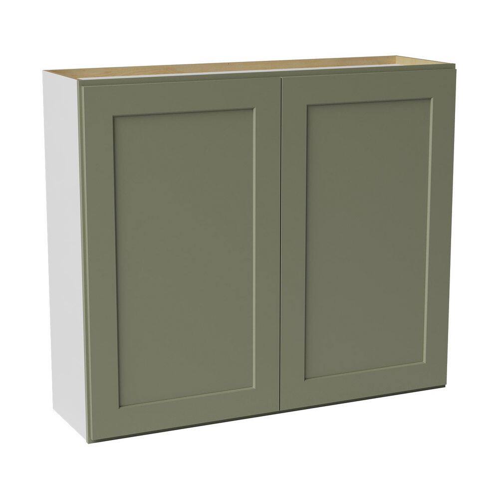 42 in. W x 12 in. D x 36 in. H Ready to Assemble Solid Wood Shaker Wall Kitchen Cabinet in Sage Green price history on PriceWatchPro